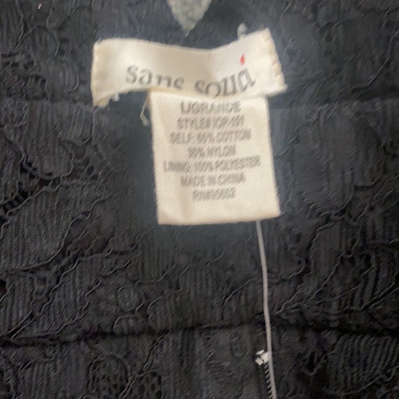 SANS SOUCI SHORTS BLACK LACE NWT - Picture 3 of 5